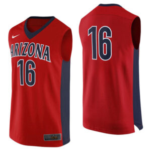 NCAA Arizona Wildcats #16 Red College Basketball Jersey