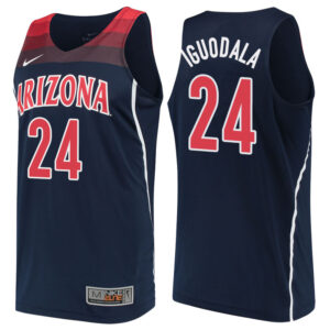 NCAA Arizona Wildcats #24 Andre Iguodala Navy College Performance Basketball Jersey