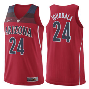 NCAA Arizona Wildcats #24 Andre Iguodala Red College Performance Basketball Jersey