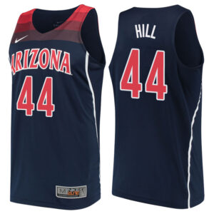 NCAA Arizona Wildcats #44 Solomon Hill Navy College Performance Basketball Jersey