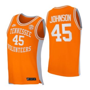 NCAA Basketball Tennessee Volunteers No. 45 Keon Johnson Orange Retro Jersey