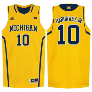 NCAA Michigan Wolverines #10 Tim Hardaway Jr. Yellow College Basketball Jersey