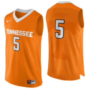 NCAA Tennessee Volunteers #5 Orange College Basketball Performance Jersey