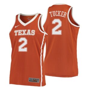 NCAA Texas Longhorns #2 P.J. Tucker Orange College Performance Basketball Jersey