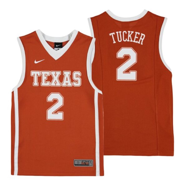 NCAA Texas Longhorns #2 P.J. Tucker Youth Orange College Basketball Jersey