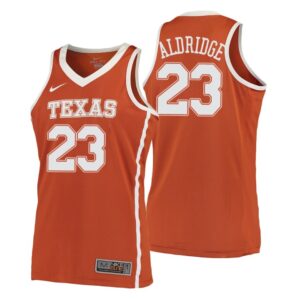 NCAA Texas Longhorns #23 Lamarcus Aldridge Orange College Performance Basketball Jersey