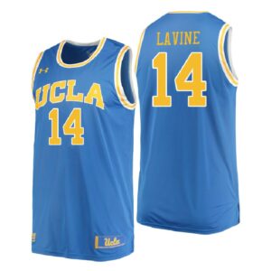 NCAA UCLA Brins #14 Zach Lavine Blue College Performance Basketball Jersey