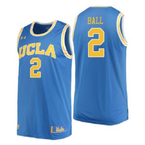 NCAA UCLA Brins #2 Lonzo Ball Blue College Performance Basketball Jersey