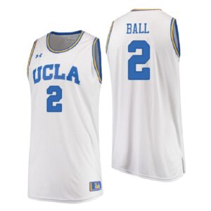 NCAA UCLA Brins #2 Lonzo Ball White College Performance Basketball Jersey