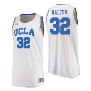 NCAA UCLA Brins #32 Bill Walton White College Performance Basketball Jersey