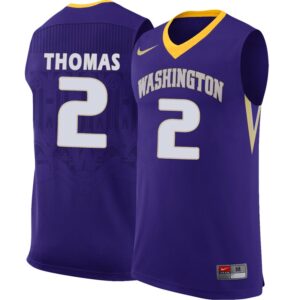 NCAA Washington Huskies #2 Isaiah Thomas Purple College Basketball Jersey