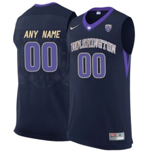 NCAA Washington Huskies Black Customized College Basketball Jersey