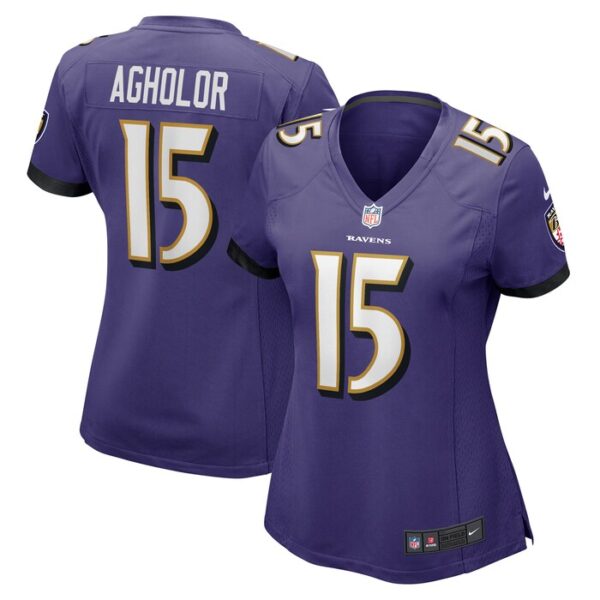 Nelson Agholor Baltimore Ravens Women Game Jersey - Purple