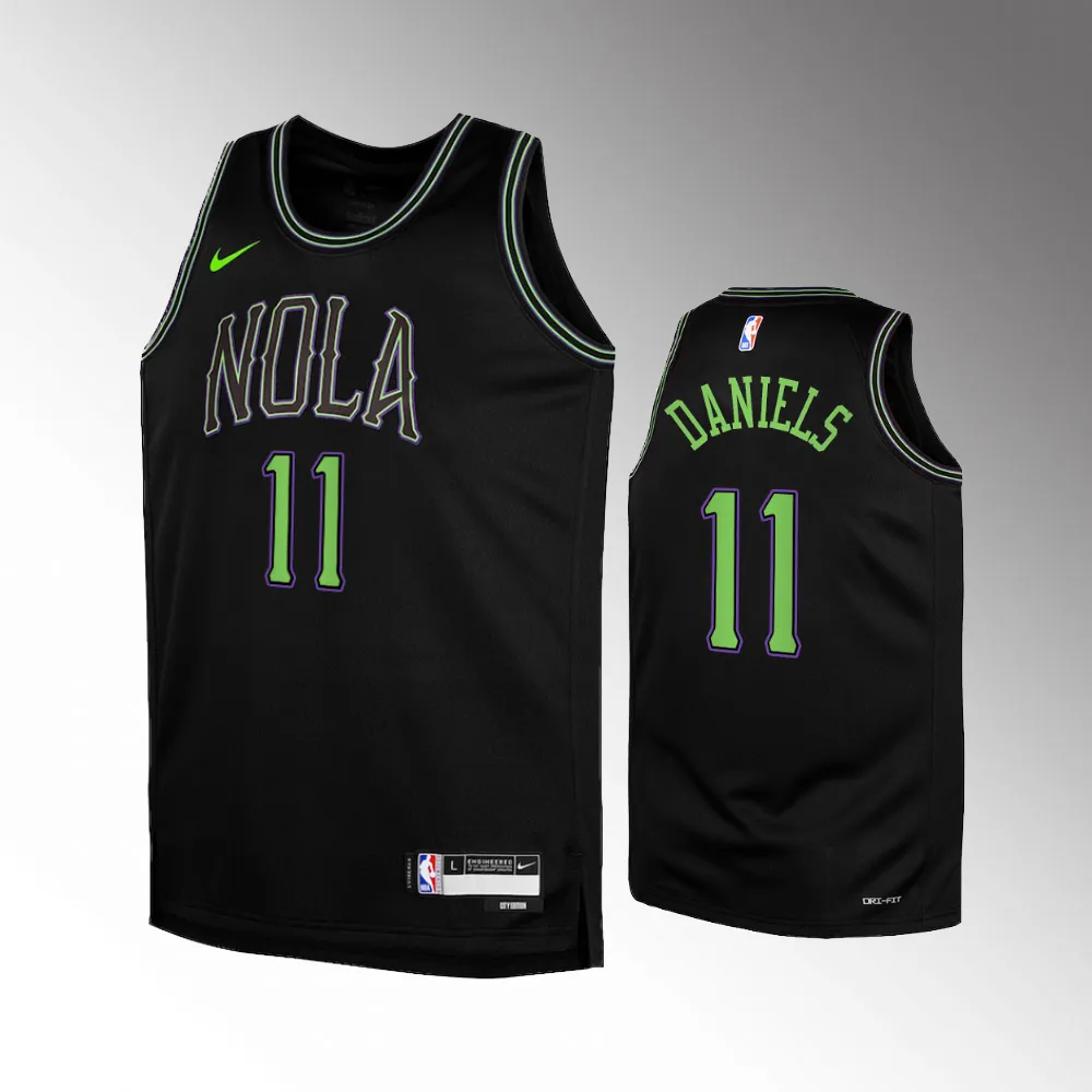 New Orleans Pelicans #11 Dyson Daniels 2023-24 City Edition Swingman Black Jersey