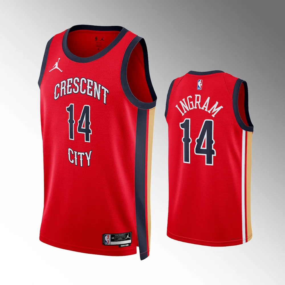 New Orleans Pelicans Red Statement Edition #14 Brandon Ingram 2023-24 Swingman Jersey