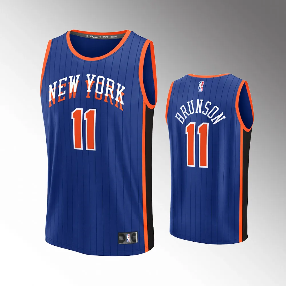 New York Knicks City Edition Blue 2023-24 Youth #11 Jalen Brunson Jersey