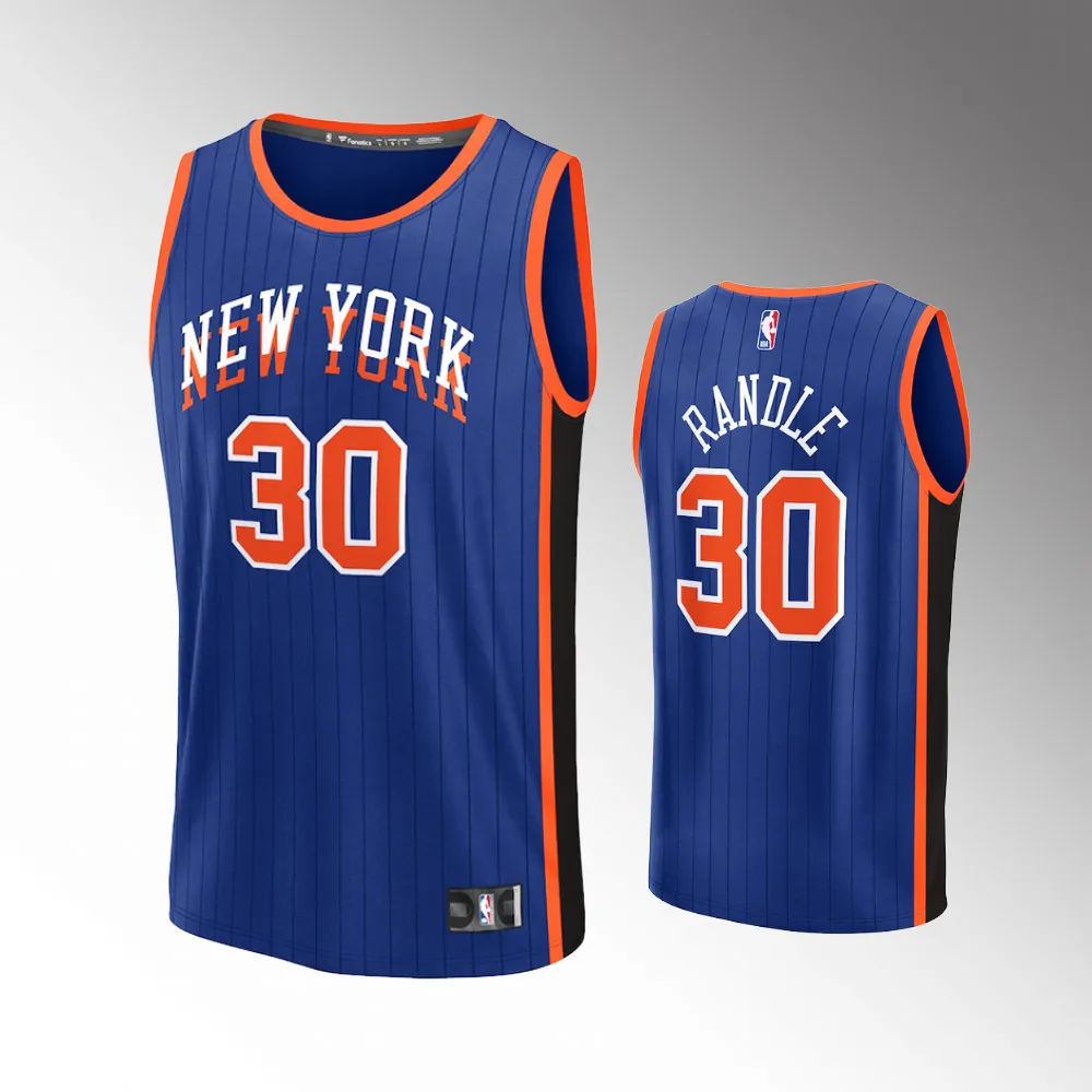 New York Knicks City Edition Blue 2023-24 Youth #30 Julius Randle Jersey