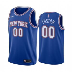 New York Knicks Custom Navy 2019-20 Statement Jersey