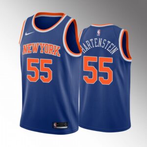 New York Knicks Isaiah Hartenstein #55 Icon Edition Blue Jersey