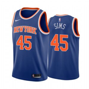 New York Knicks Jericho Sims 2021 NBA Draft #45 Icon Edition Jersey Blue