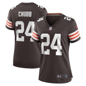 Nick Chubb Cleveland Browns Women Team Game Jersey - Brown