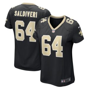 Nick Saldiveri New Orleans Saints Women Team Game Jersey - Black