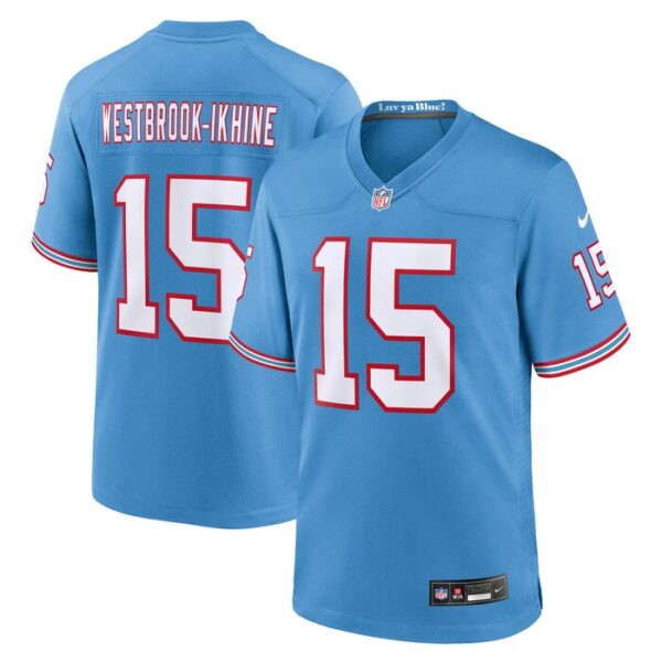 Nick Westbrook-Ikhine Tennessee Titans Oilers Throwback Player Game Jersey - Light Blue