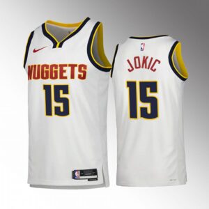 Nikola Jokic 2022-23 Denver Nuggets White #15 Association Edition Jersey Swingman