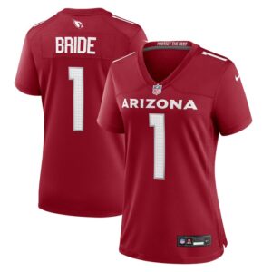 Number 1 Bride Arizona Cardinals Women Game Jersey - Cardinal