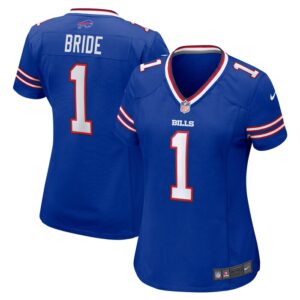 Number 1 Bride Buffalo Bills Women Game Jersey - Royal