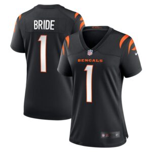 Number 1 Bride Cincinnati Bengals Women Game Jersey - Black