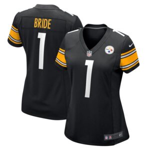 Number 1 Bride Pittsburgh Steelers Women Game Jersey - Black