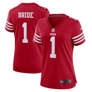 Number 1 Bride San Francisco 49ers Women Game Jersey - Scarlet