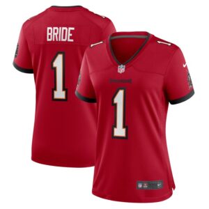 Number 1 Bride Tampa Bay Buccaneers Women Game Jersey - Red