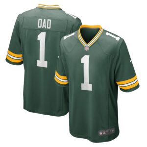 Number 1 Dad Green Bay Packers Game Jersey - Green