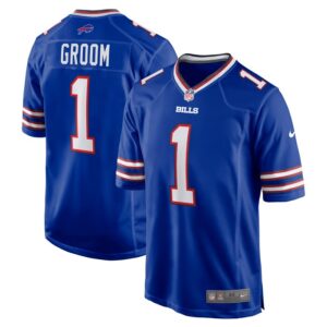 Number 1 Groom Buffalo Bills Game Jersey - Royal