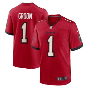 Number 1 Groom Tampa Bay Buccaneers Game Jersey - Red