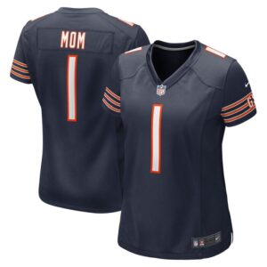 Number 1 Mom Chicago Bears Women Game Jersey - Navy