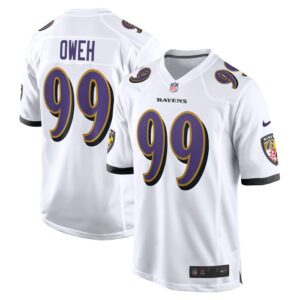 Odafe Oweh Baltimore Ravens Game Jersey - White