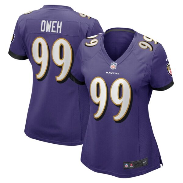 Odafe Oweh Baltimore Ravens Women Game Jersey - Purple