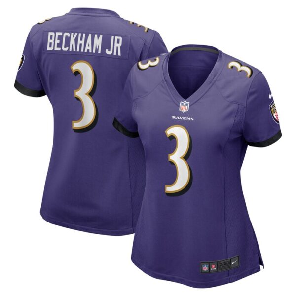 Odell Beckham Jr. Baltimore Ravens Women Game Jersey - Purple