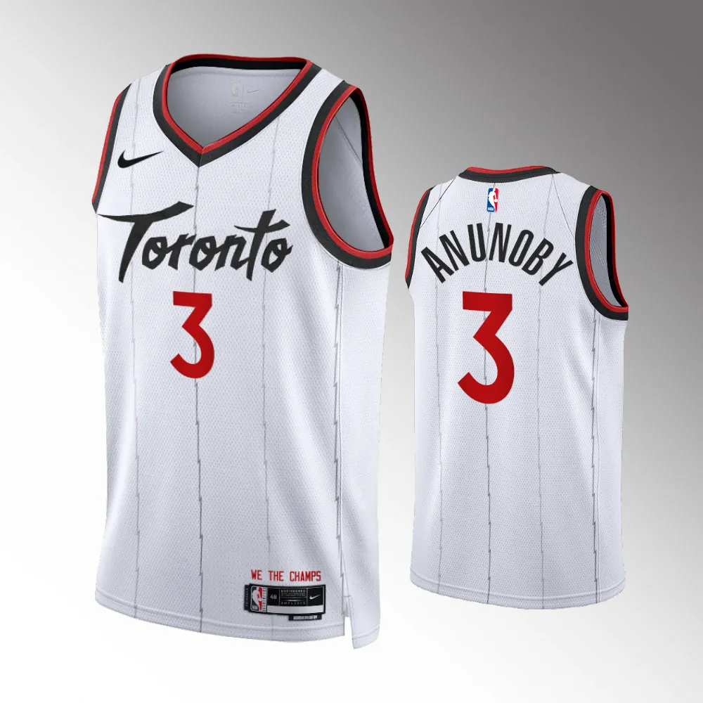 Og Anunoby #3 Swingman Toronto Raptors 2023-24 Association Edition Jersey - White