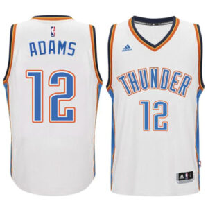 Oklahoma City Thunder #12 Steven Adams 2014-15 New Swingman Home White Jersey