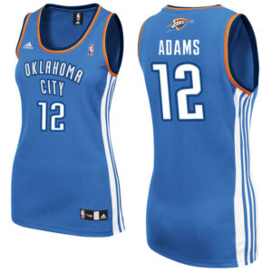 Oklahoma City Thunder #12 Steven Adams Women Blue Jersey