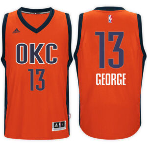 Oklahoma City Thunder #13 Paul George Alternate Orange New Swingman Jersey