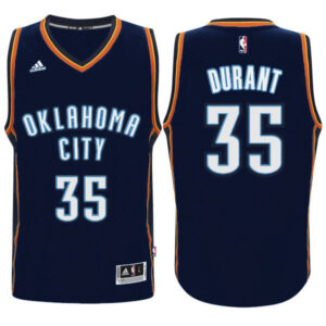 Oklahoma City Thunder #35 Kevin Durant 2015-16 Season Alternate Navy Jersey