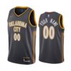 Oklahoma City Thunder Custom Black 2019-20 City New Uniform Jersey