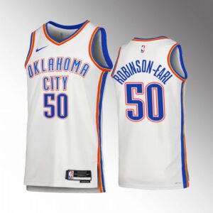 Oklahoma City Thunder Jeremiah Robinson-Earl 2022-23 Association Edition White #50 Jersey