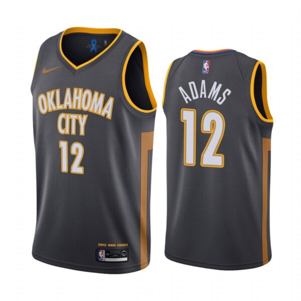 Oklahoma City Thunder Steven Adams Black 2019-20 City New Uniform Jersey