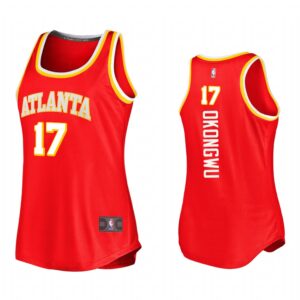 Onyeka Okongwu Atlanta Hawks Red Icon Edition 2021 Women Jersey Replica